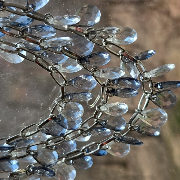 Cookie Lee Necklace Elegant Silver and Gray Multi-Layer - Picture 7 of 8